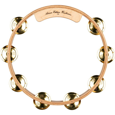 Meinl Percussion AE-MTA1B Artisan Edition Series Single-Row Wood Tambourine - 10