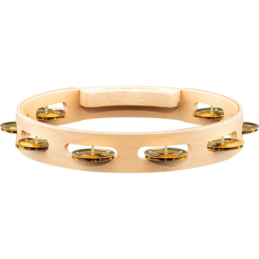 Meinl Percussion AE-MTA1B Artisan Edition Series Single-Row Wood Tambourine - 10