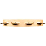 Meinl Percussion AE-MTA1B Artisan Edition Series Single-Row Wood Tambourine - 10