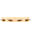 Meinl Percussion AE-MTA1B Artisan Edition Series Single-Row Wood Tambourine - 10