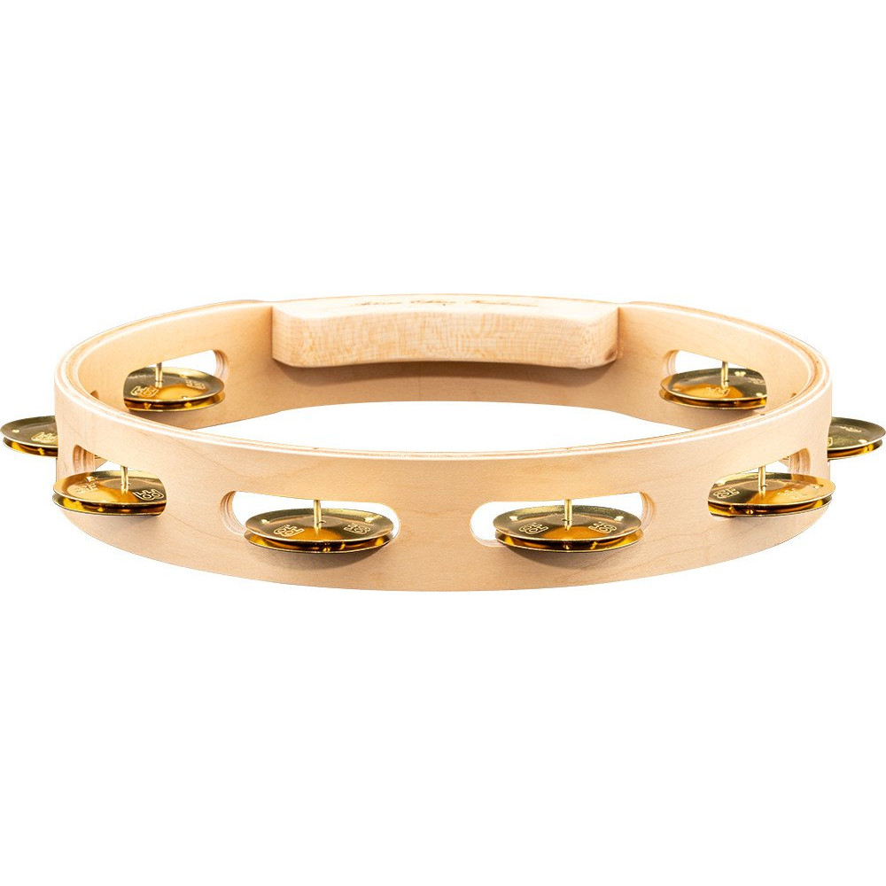 Meinl Percussion AE-MTA1B Artisan Edition Series Single-Row Wood Tambourine - 10