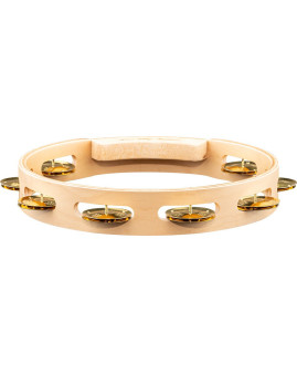 Meinl Percussion AE-MTA1B Artisan Edition Series Single-Row Wood Tambourine - 10