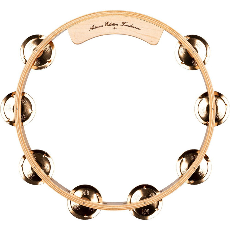 Meinl Percussion AE-MTA1BO Artisan Edition Series Single-Row Wood Tambourine - 10