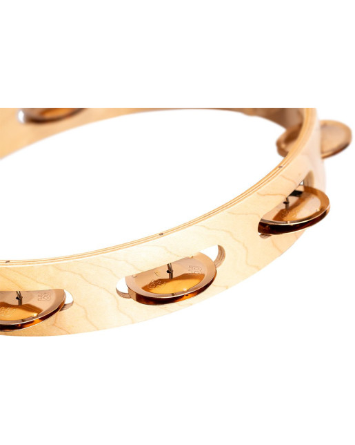 Meinl Percussion AE-MTA1BO Artisan Edition Series Single-Row Wood Tambourine - 10
