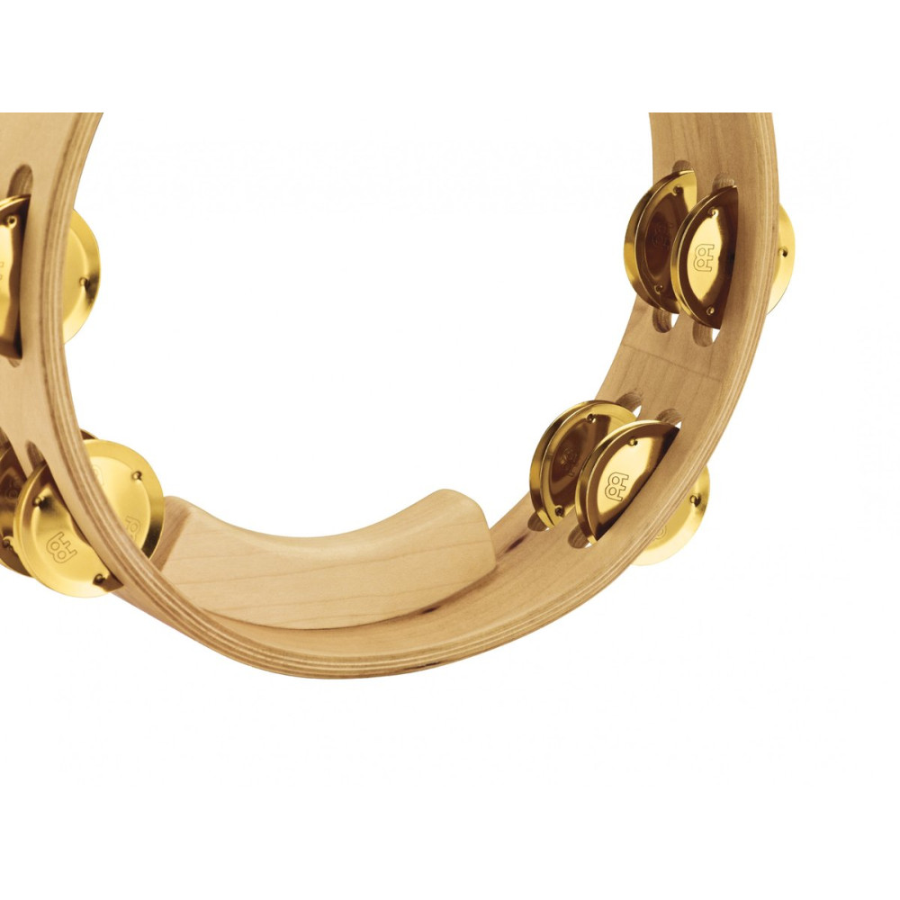 Meinl Percussion AE-MTA2B Artisan Edition Series Dual-Row Wood Tambourine - 10