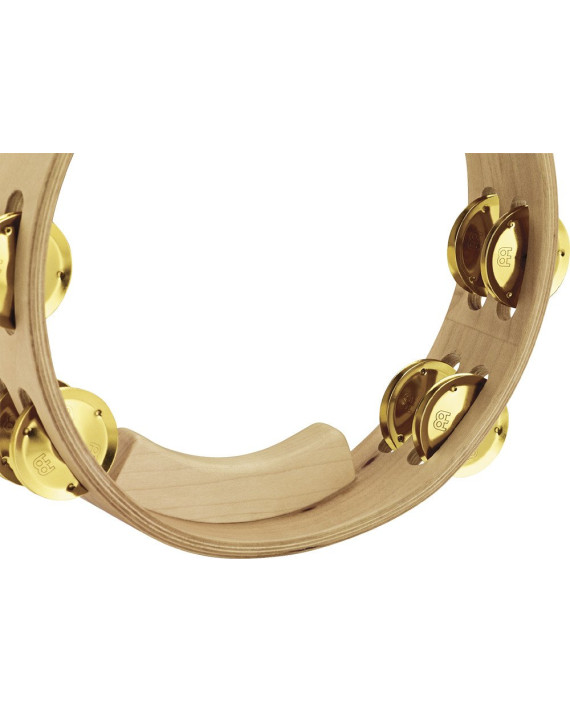 Meinl Percussion AE-MTA2B Artisan Edition Series Dual-Row Wood Tambourine - 10