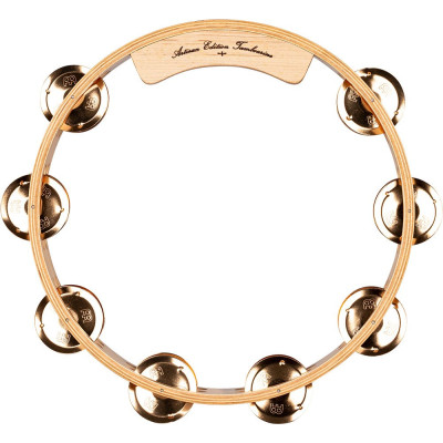 Meinl Percussion AE-MTA2BO Artisan Edition Series Dual-Row Wood Tambourine - 10