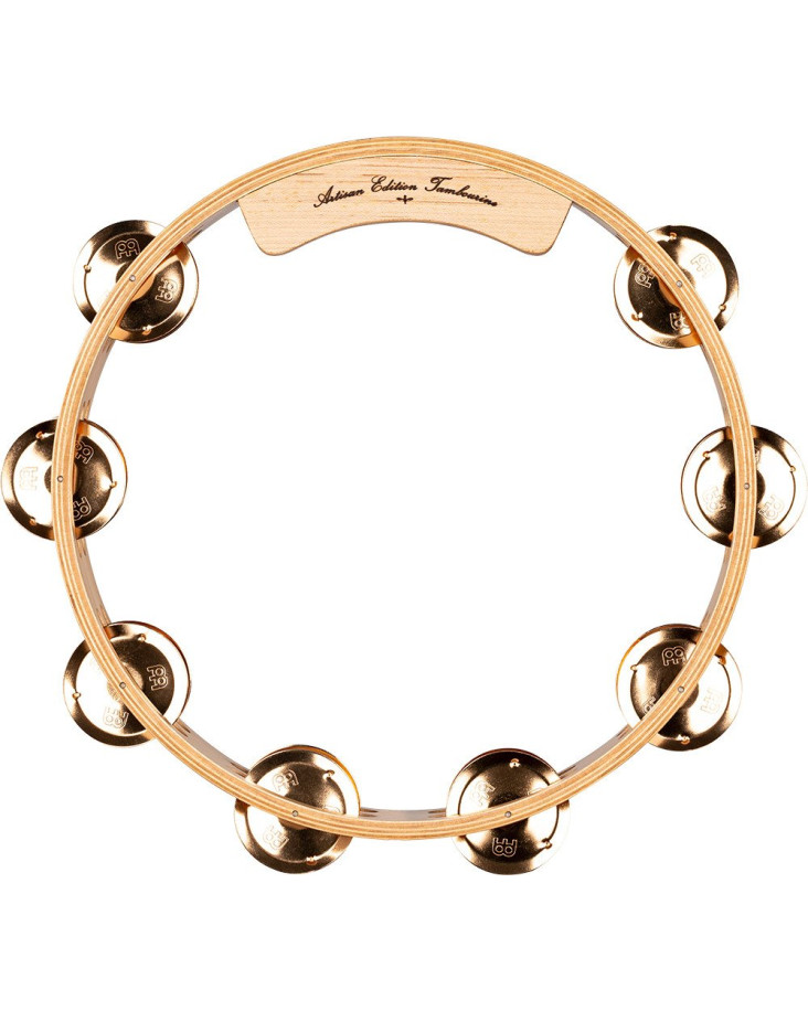 Meinl Percussion AE-MTA2BO Artisan Edition Series Dual-Row Wood Tambourine - 10