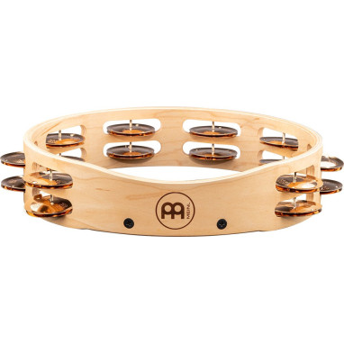 Meinl Percussion AE-MTA2BO Artisan Edition Series Dual-Row Wood Tambourine - 10