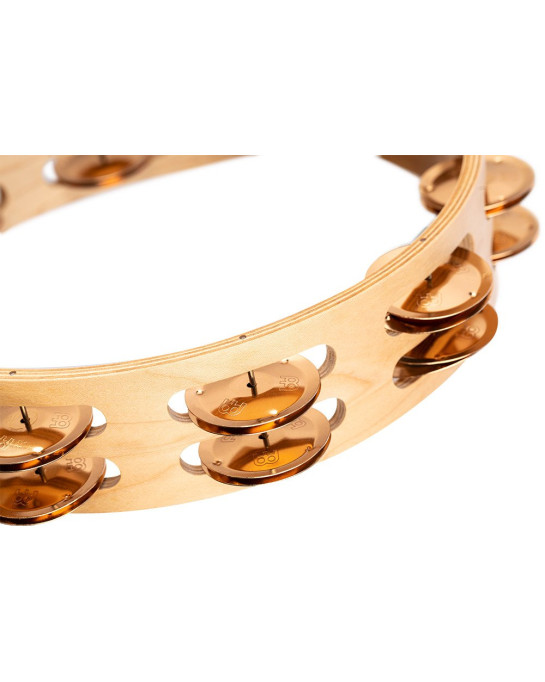 Meinl Percussion AE-MTA2BO Artisan Edition Series Dual-Row Wood Tambourine - 10