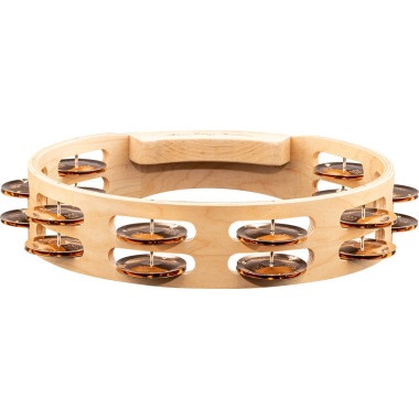 Meinl Percussion AE-MTA2BO Artisan Edition Series Dual-Row Wood Tambourine - 10