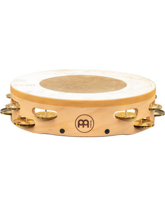 Meinl Percussion AE-MTAH2B Artisan Edition Series Dual-Row Wood Headed-Tambourine - 10
