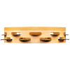 Meinl Percussion AE-MTAH2B Artisan Edition Series Dual-Row Wood Headed-Tambourine - 10
