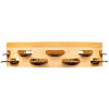 Meinl Percussion AE-MTAH2B Artisan Edition Series Dual-Row Wood Headed-Tambourine - 10