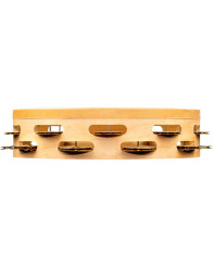 Meinl Percussion AE-MTAH2B Artisan Edition Series Dual-Row Wood Headed-Tambourine - 10
