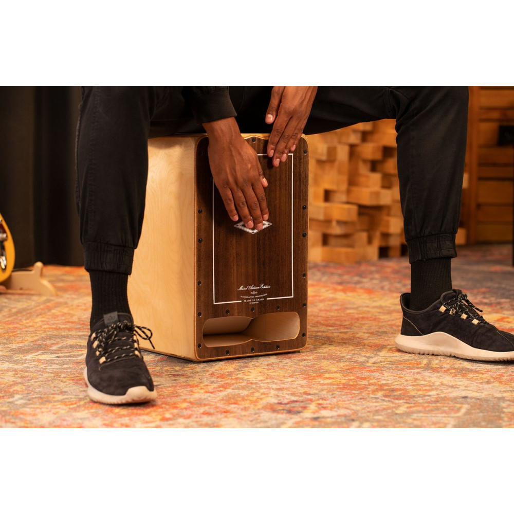 Meinl Percussion AECLBE Artisan Edition Series String Cajon Cantina Line - Brown Eucalyptus