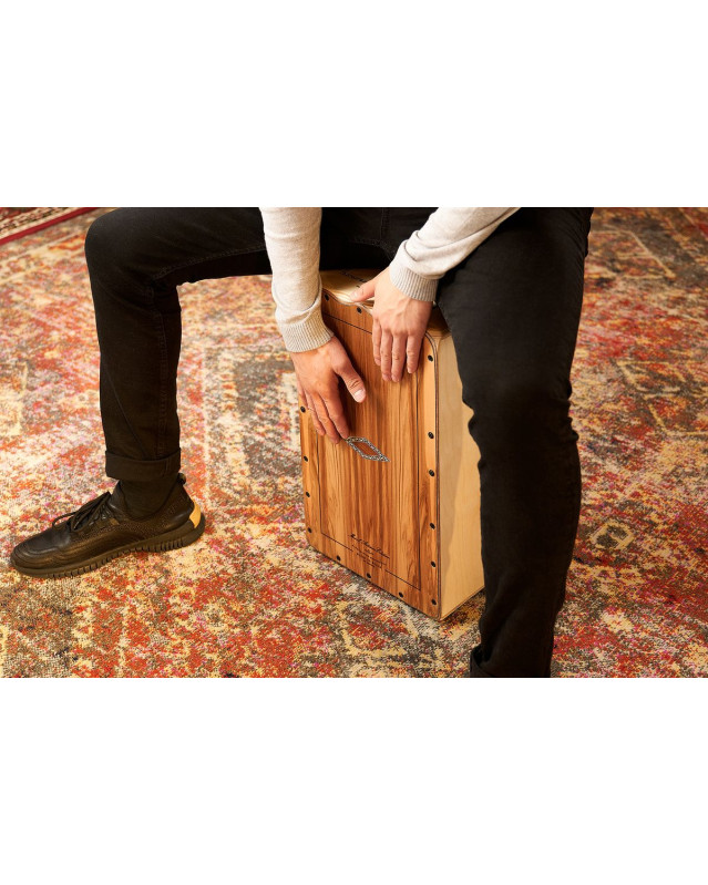 Meinl Percussion AESELIH Artisan Edition Series String Cajon Seguiriya Line - Indian Heartwood