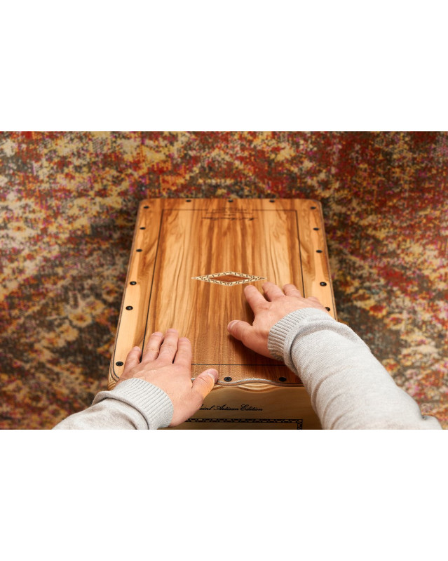 Meinl Percussion AESELIH Artisan Edition Series String Cajon Seguiriya Line - Indian Heartwood