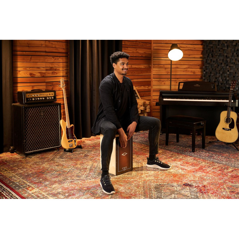 Meinl Percussion AESLEB Artisan Edition Series String Cajon Soleá Line - Espresso Burst