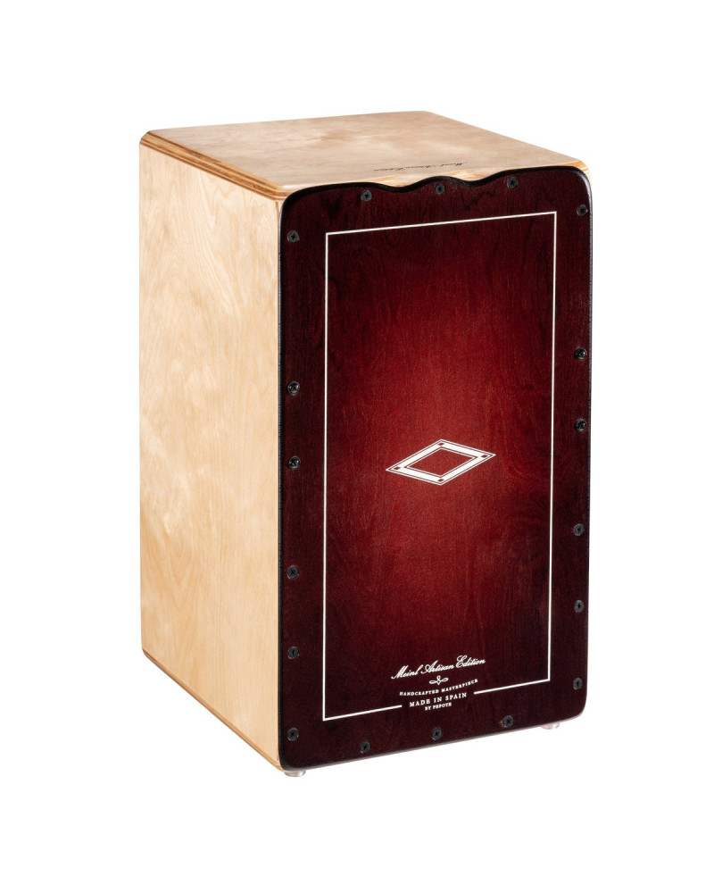 Meinl Percussion AESLRB Artisan Edition Series String Cajon Soleá Line - Dark Red Burst