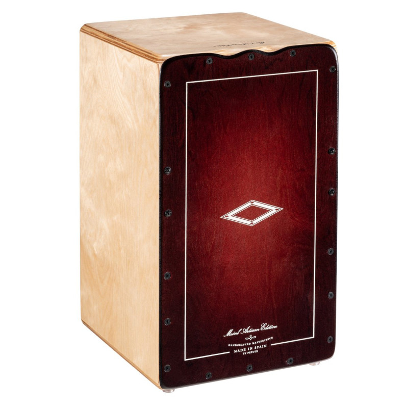 Meinl Percussion AESLRB Artisan Edition Series String Cajon Soleá Line - Dark Red Burst