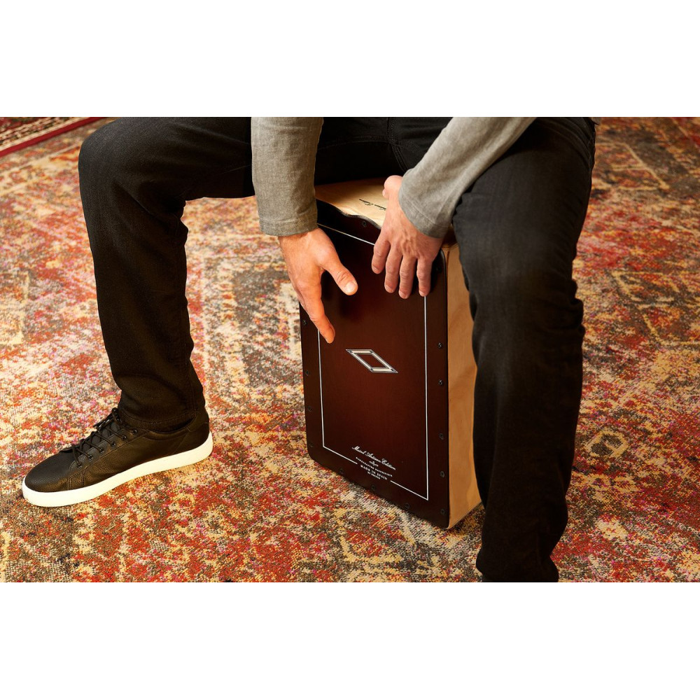 Meinl Percussion AESLRB Artisan Edition Series String Cajon Soleá Line - Dark Red Burst