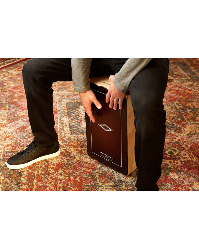 Meinl Percussion AESLRB Artisan Edition Series String Cajon Soleá Line - Dark Red Burst