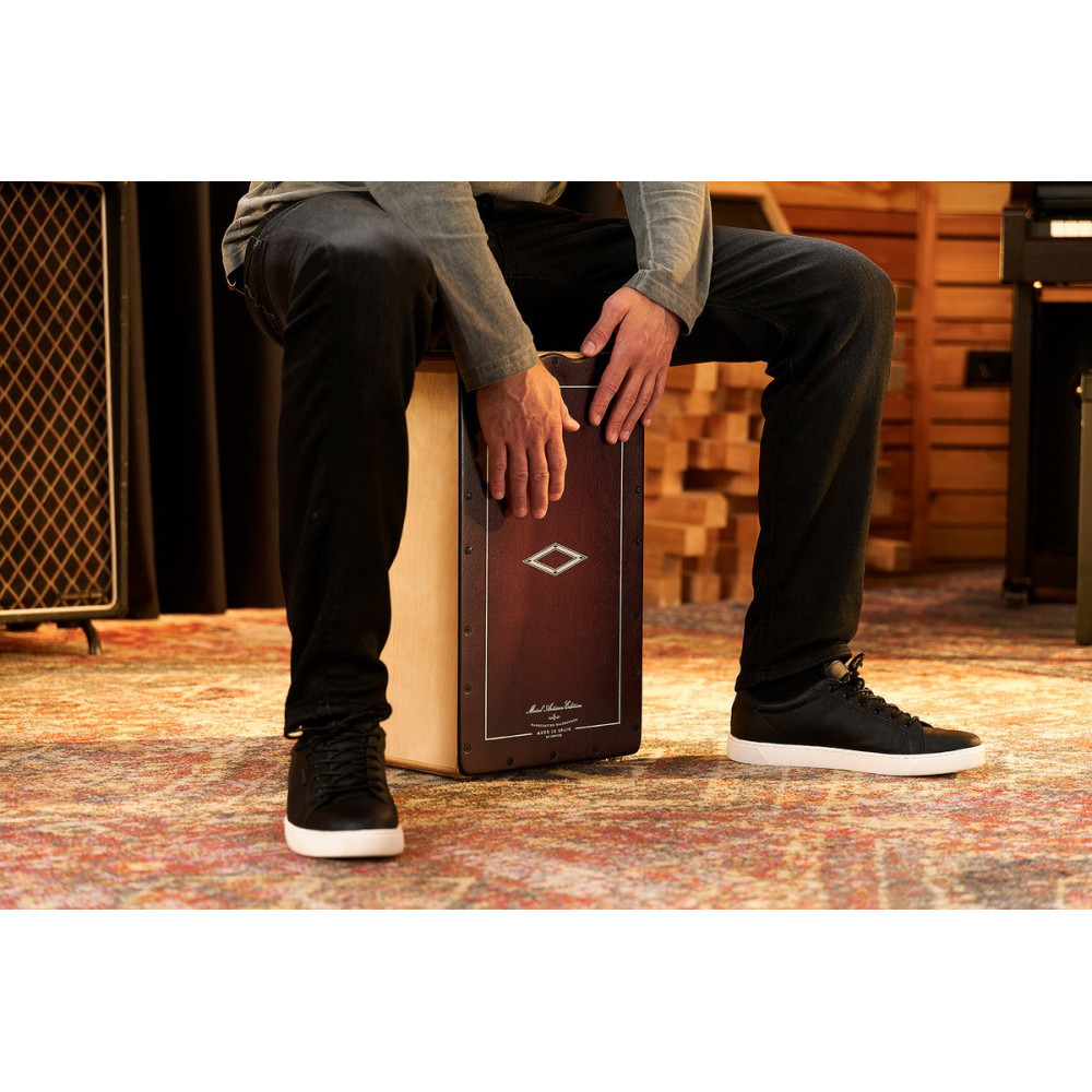 Meinl Percussion AESLRB Artisan Edition Series String Cajon Soleá Line - Dark Red Burst