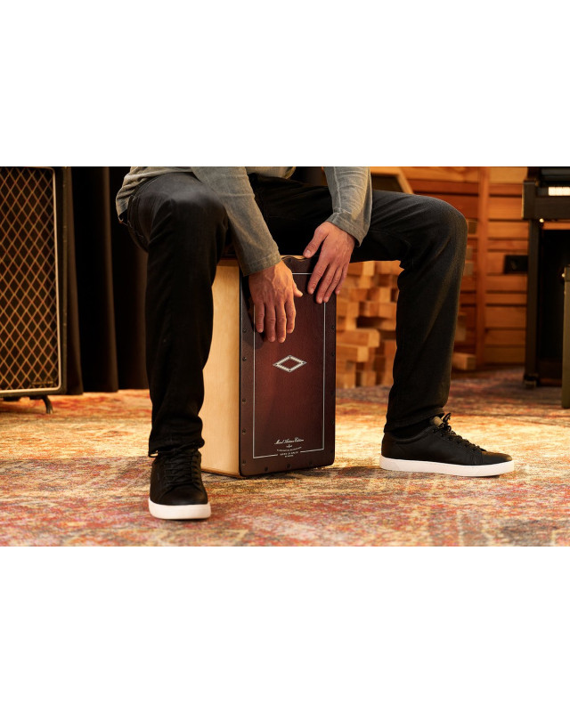 Meinl Percussion AESLRB Artisan Edition Series String Cajon Soleá Line - Dark Red Burst