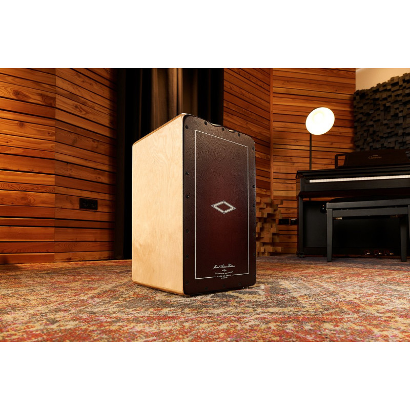 Meinl Percussion AESLRB Artisan Edition Series String Cajon Soleá Line - Dark Red Burst