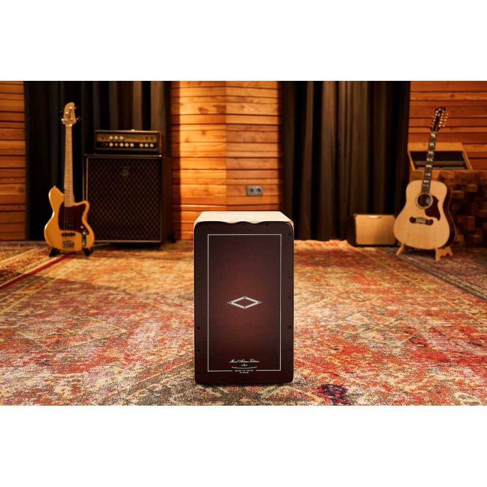 Meinl Percussion AESLRB Artisan Edition Series String Cajon Soleá Line - Dark Red Burst