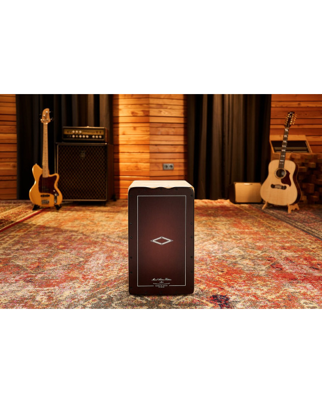 Meinl Percussion AESLRB Artisan Edition Series String Cajon Soleá Line - Dark Red Burst