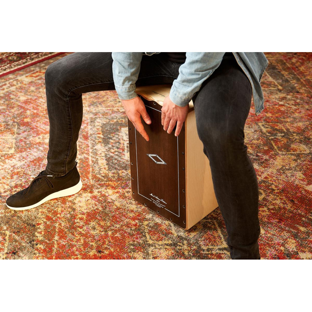 Meinl Percussion AETLBE Artisan Edition Series String Cajon Tango Line - Brown Eucalyptus