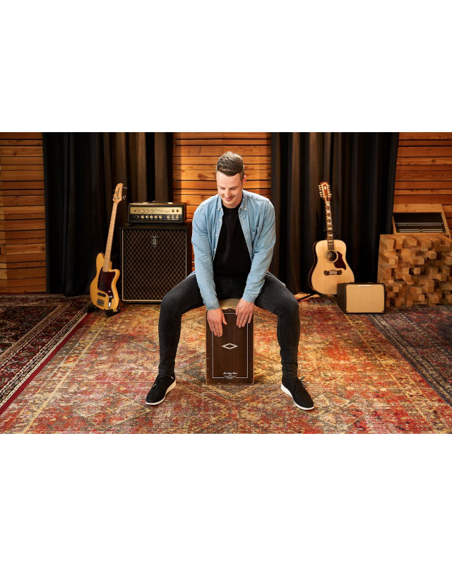 Meinl Percussion AETLBE Artisan Edition Series String Cajon Tango Line - Brown Eucalyptus