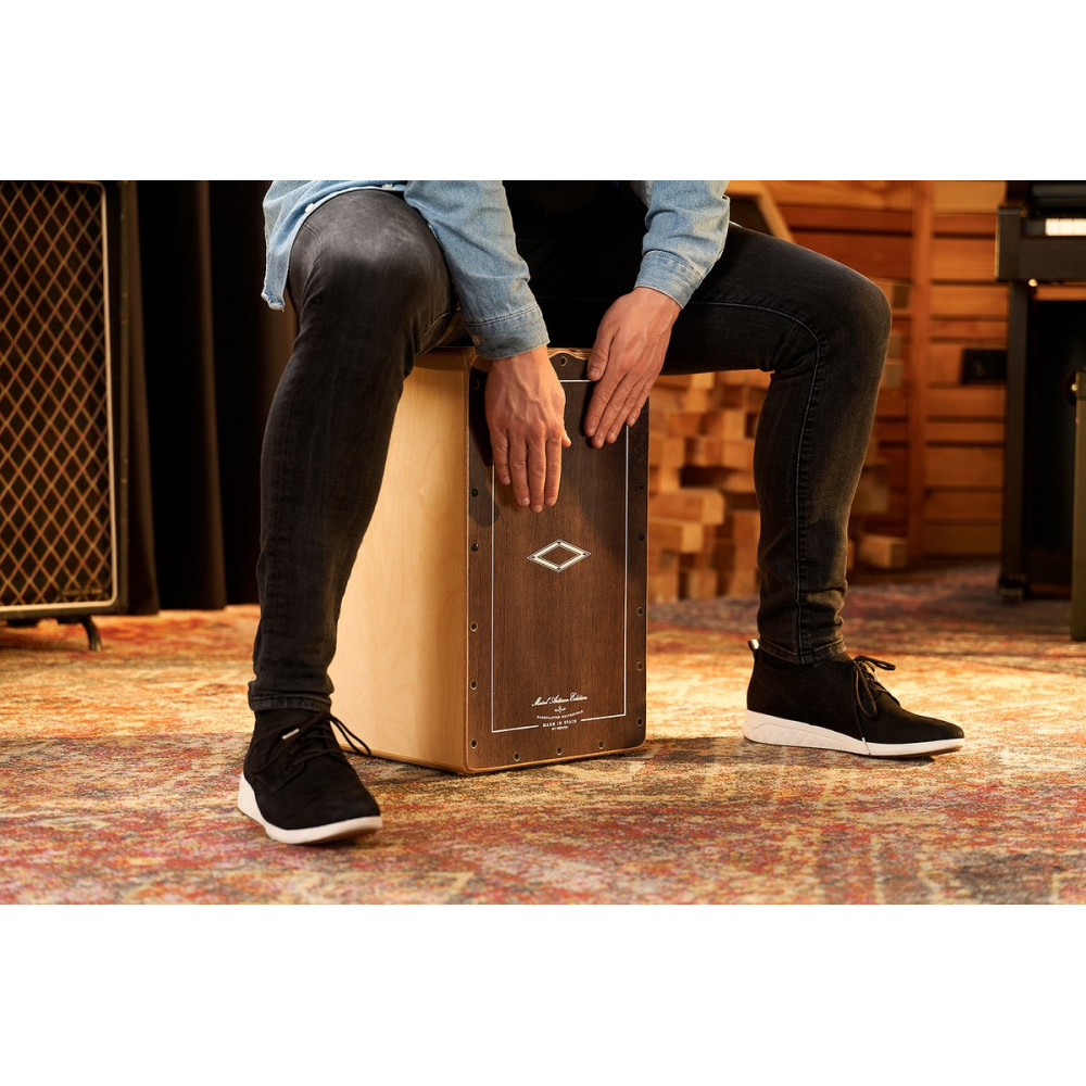 Meinl Percussion AETLBE Artisan Edition Series String Cajon Tango Line - Brown Eucalyptus