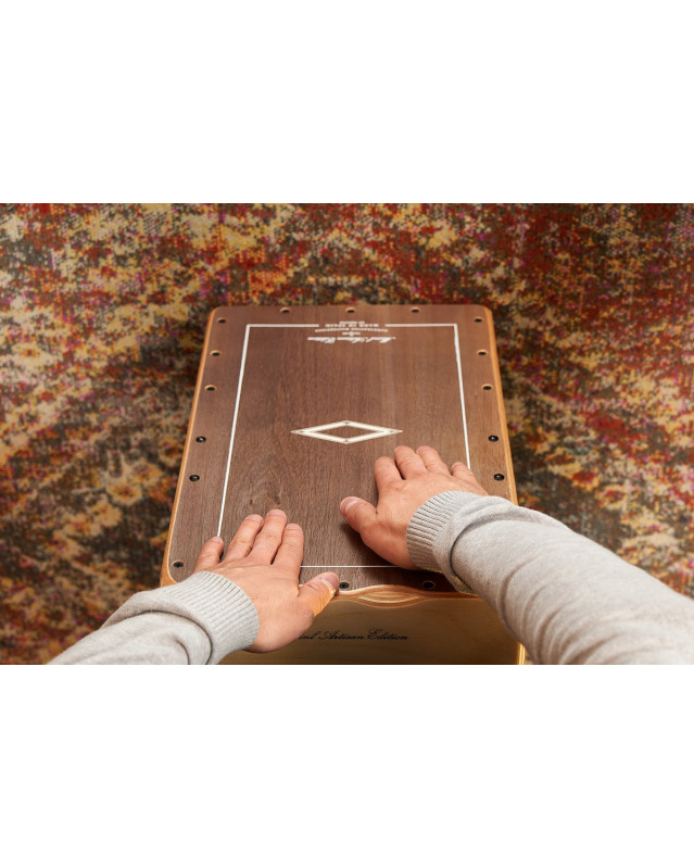 Meinl Percussion AETLGE Artisan Edition Series String Cajon Tango Line - Grey Eucalyptus