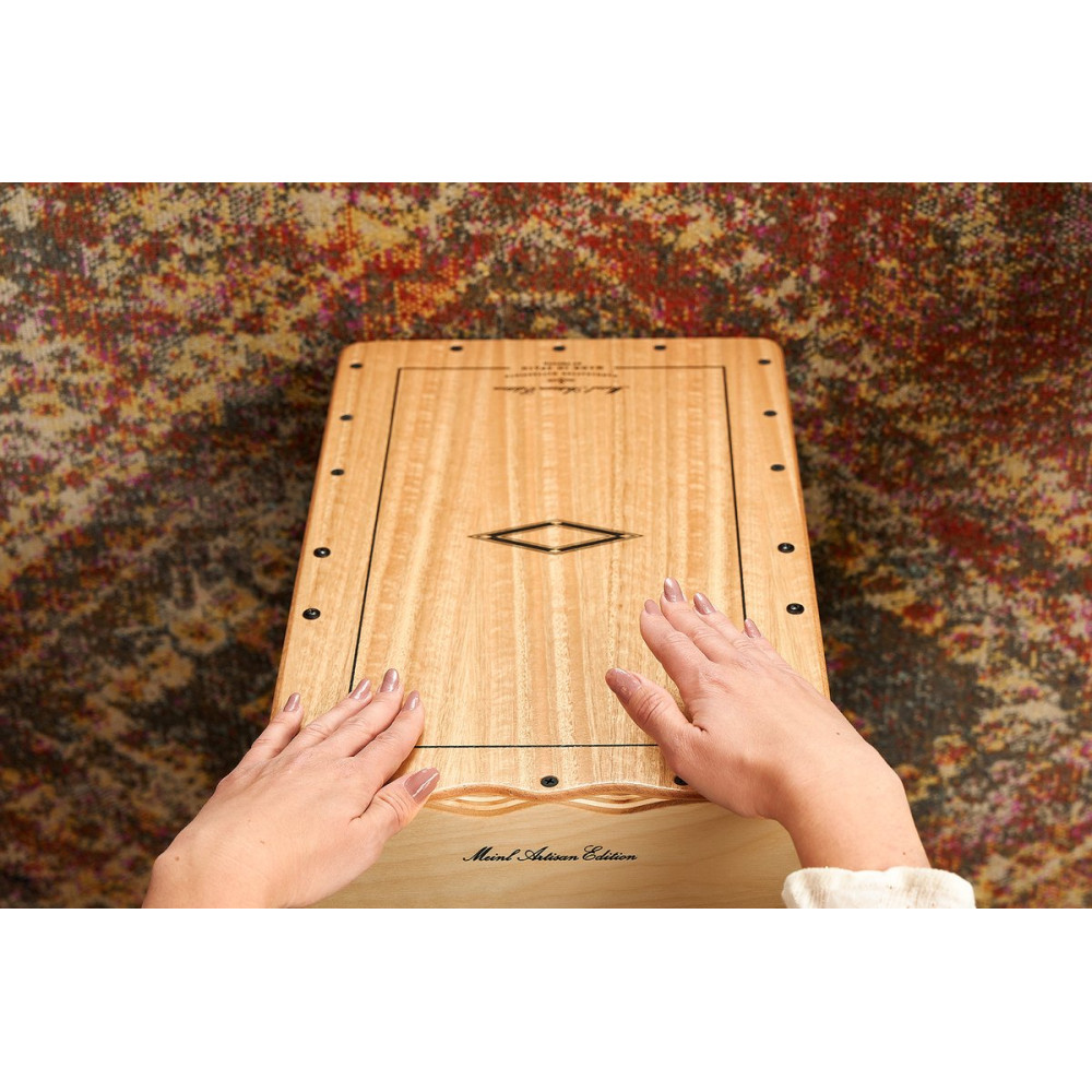 Meinl Percussion AETLLE Artisan Edition Series String Cajon Tango Line - Light Eucalyptus
