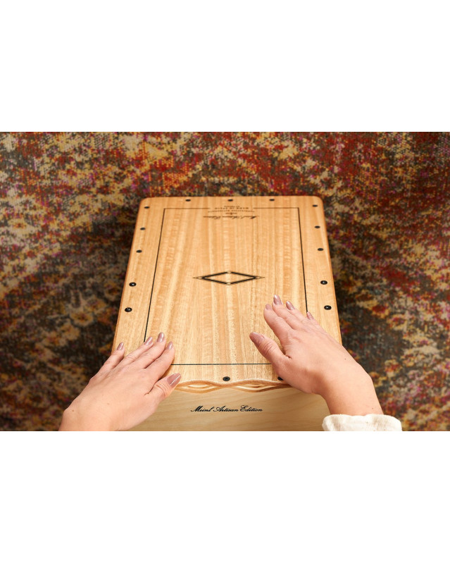Meinl Percussion AETLLE Artisan Edition Series String Cajon Tango Line - Light Eucalyptus