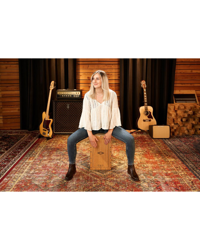 Meinl Percussion AETLLE Artisan Edition Series String Cajon Tango Line - Light Eucalyptus