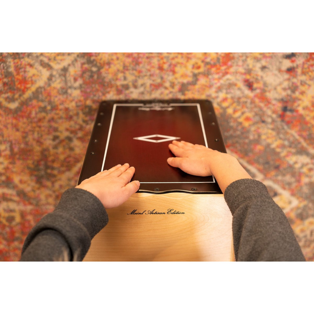 Meinl Percussion AETLRF Artisan Edition Series String Cajon Tango Line - Red Fade