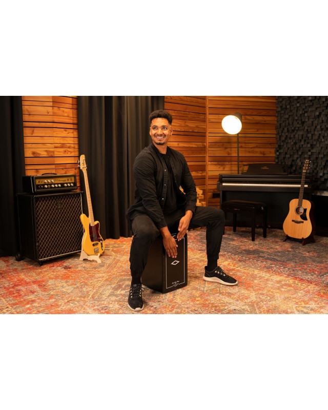 Meinl Percussion AETLSBK Artisan Edition Series String Cajon Tango Line - Satin Black