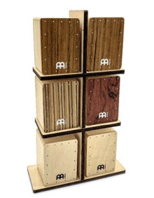 Meinl Percussion CAJS-DIS Cajon Shaker Sales Display (incl. 6 Shaker) - 2x SH50.2/ 2x SH51/ 1x Zebrano Cajon/ 1x Burl Ca