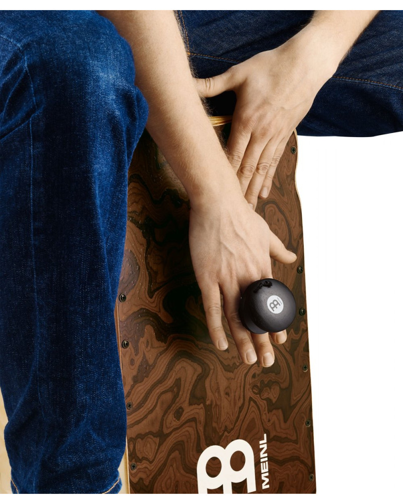 Meinl Percussion CRC1BK Cajon Ring Castanet - black large