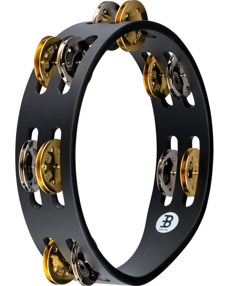 Meinl Percussion CTA2M-BK Compact Wood Series Tambourine - 8