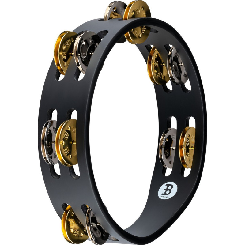 Meinl Percussion CTA2M-BK Compact Wood Series Tambourine - 8