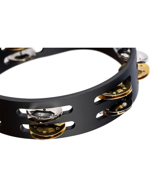 Meinl Percussion CTA2M-BK Compact Wood Series Tambourine - 8