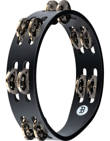 Meinl Percussion CTA2S-BK Compact Wood Series Tambourine - 8