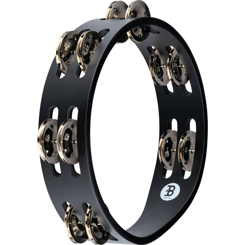 Meinl Percussion CTA2S-BK Compact Wood Series Tambourine - 8
