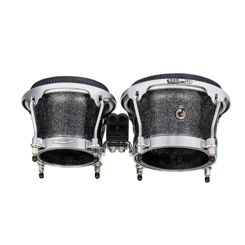 Meinl Percussion DG400MS Artist Series Bongo Diego Galé, REMO® Black Calfskin Skyndeep Heads  - 7