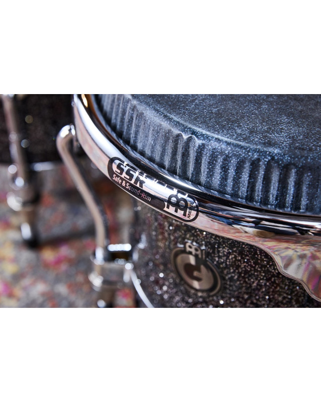 Meinl Percussion DG400MS Artist Series Bongo Diego Galé, REMO® Black Calfskin Skyndeep Heads  - 7